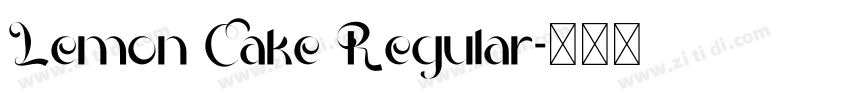 Lemon Cake Regular字体转换